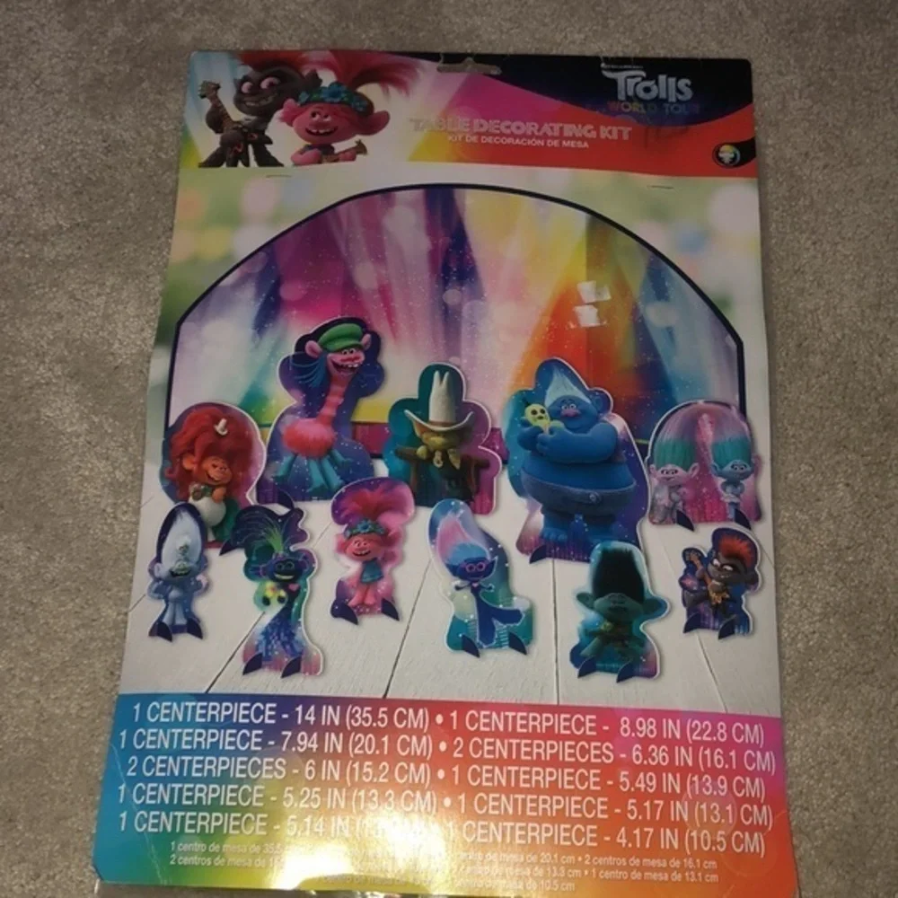 Trolls World Tour Birthday Party Table Decorating Kit‎ New